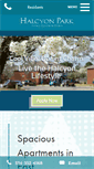 Mobile Screenshot of halcyonparkapts.com