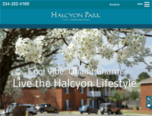 Tablet Screenshot of halcyonparkapts.com